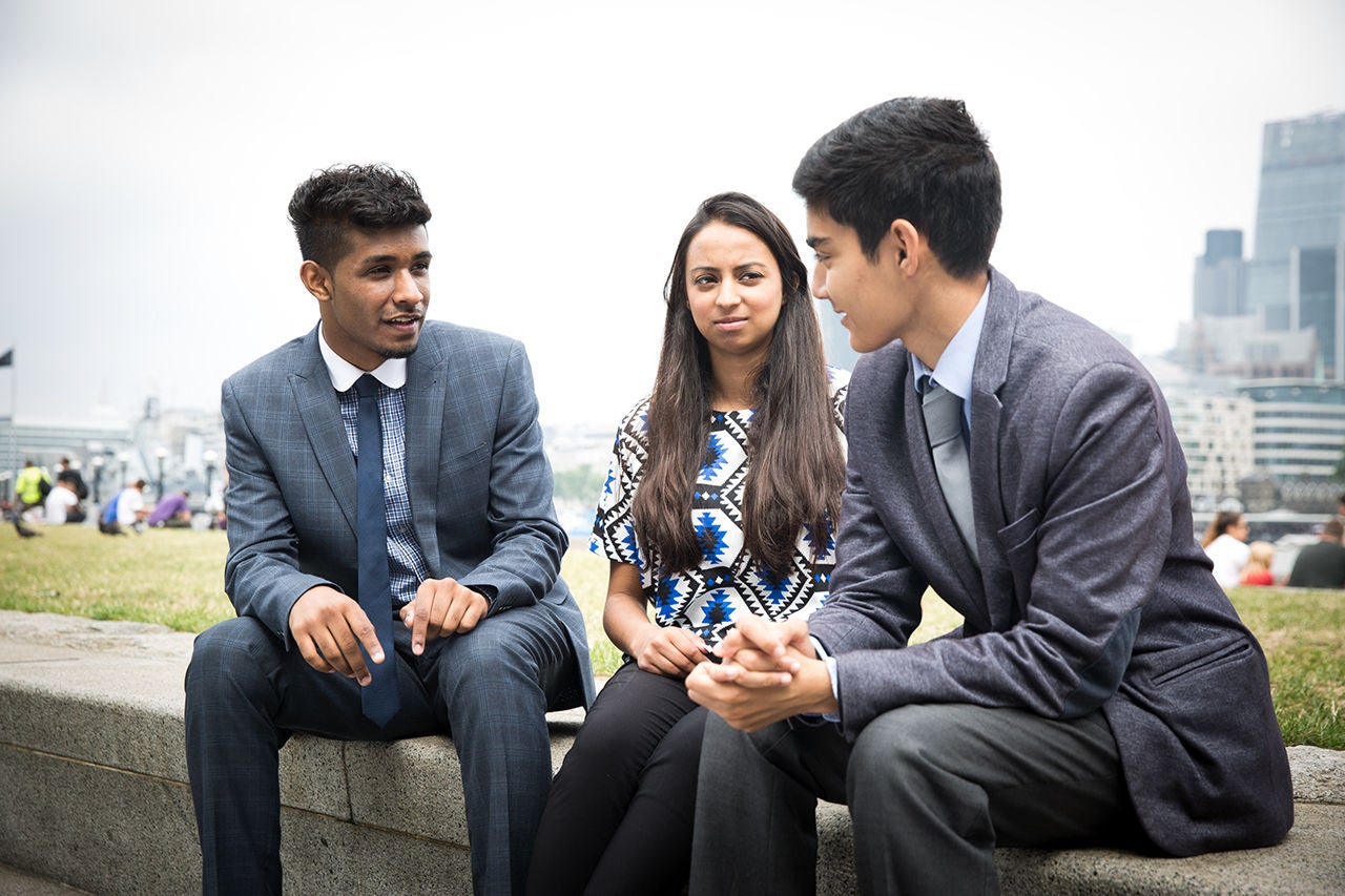 Group picture of young people