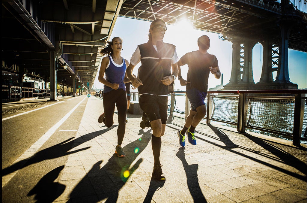 people running