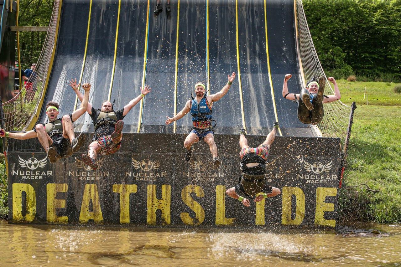 Group of people jumping