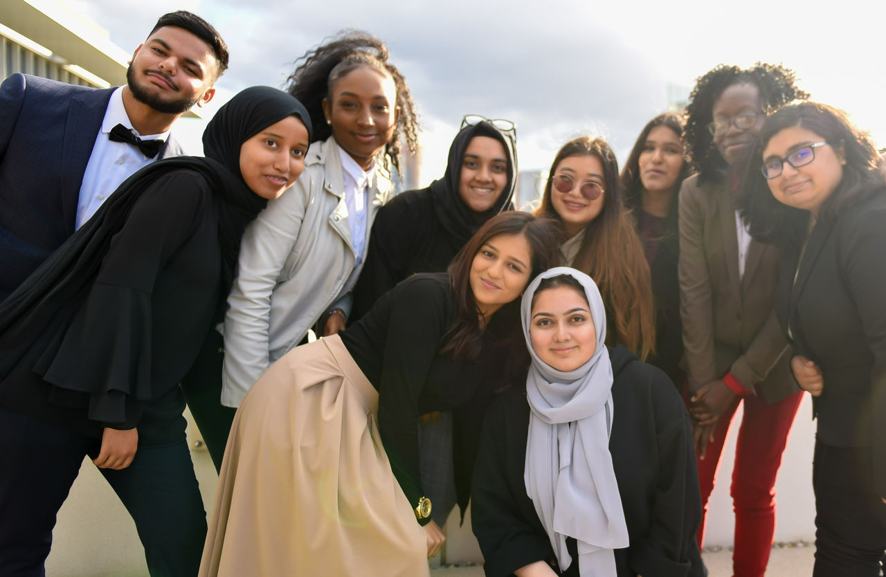 Group picture of young people